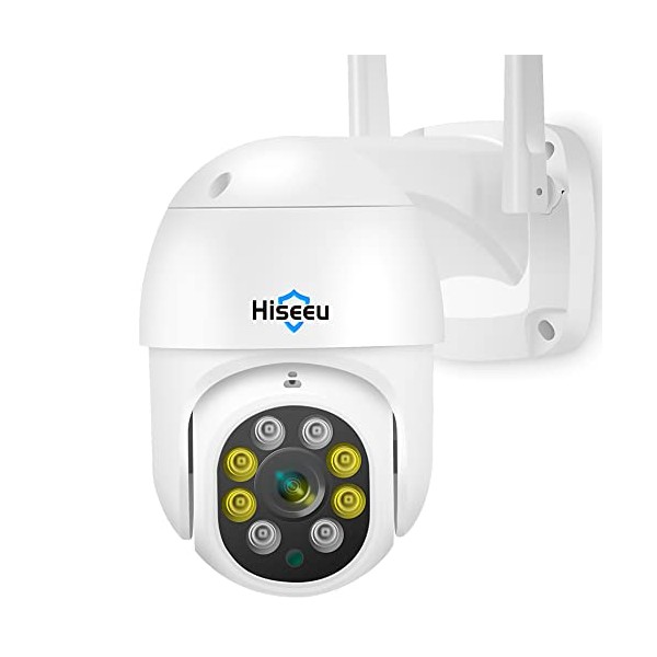 【2k,Auto Tracking】 Pan/Tilt/Zoom Wireless Security Camera Outdoor,Floodlights,3 Megapixels,2.4G WiFi Camera,Light