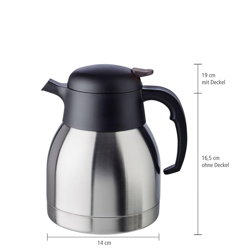 APS Vacuum Flask – Classic Stainless Steel and Polypropylene Diameter