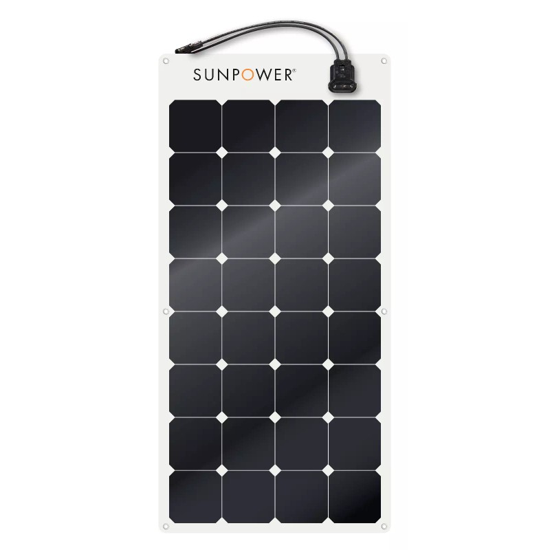 SunPower 100 Watt Flexible Lightweight Solar Panel By Maxeon Sunpower