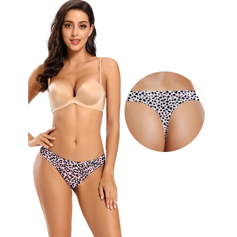 voenxe Seamless Thongs for Women No Show Thong Underwear Women