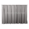 Polyester Backdrop 10 Ft Drape Background Pipe Display Curtain 120 x 60 Silver Gray