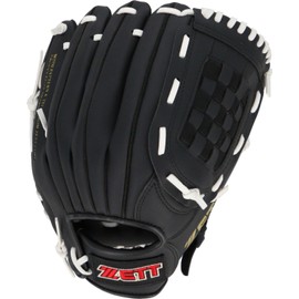 Zett BDG3522A (ZETT) Catchball Gloves for Beginners with Shock Absorbing Pads, 12 Inches, Right Throw, Black x White