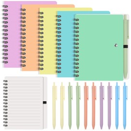 Resurhang 15 Set Small Notebook Journal with Pen Bulk 4.5 * 5.5 Inch Pocket Size Spiral Lined Notepad for Women Men 100 Pages Notebook Employee Appreciation Gift for Work Study (Pastel)