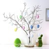 com-four® 24 x Decorative Easter Hangers - Easter Eggs Made