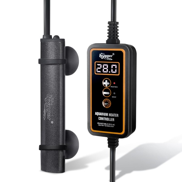 hygger Mini Aquarium Heater, 15 W Submersible Betta Aquarium Heating