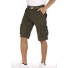 Erston Men's Lightweight Multi Pocket Casual Outdoor Twill Cargo Shorts