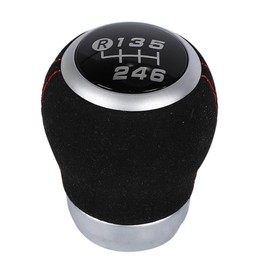 Toyota 86 ZN6 / GR/GR SPORT Subaru BRZ ZC6 etc 6-speed MT car suede shift knob gear head M12 x 1.25 head part Black/Red Selectable Red stitching Elegant Genuine Replacement Type Interior Custom