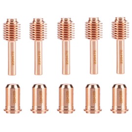 5Pcs 220478 Electrode Tip, 220480 Nozzle Tips Replacement, Plasma Cutting Torch Flat Kit for Max30Plasma Cutter Torch