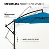 wikiwiki wikiwiki 10ft Patio Umbrellas Offset Outdoor Umbrella Cantilever Hanging