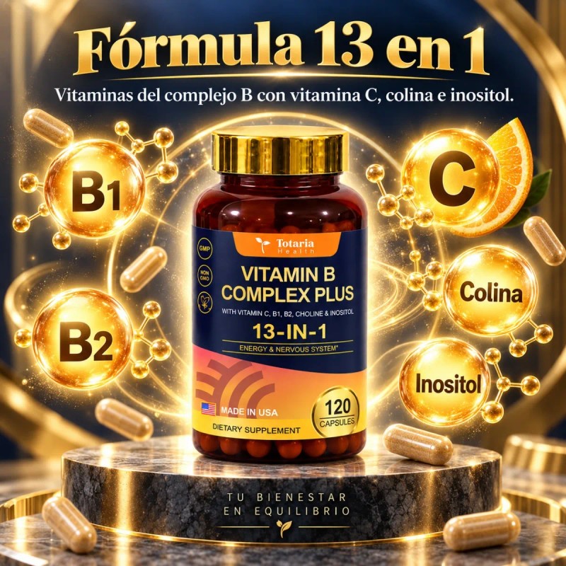 Vitaminas B1 B2 B3 B5 B6 B7 B9 B12 Complex