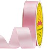 LEEQE Double Face Pearl Pink Satin Ribbon 7/8 inch X