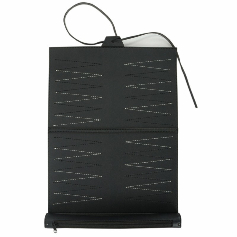 Portable Backgammon with PU Leather Chess Board Foldable Backgammon Board