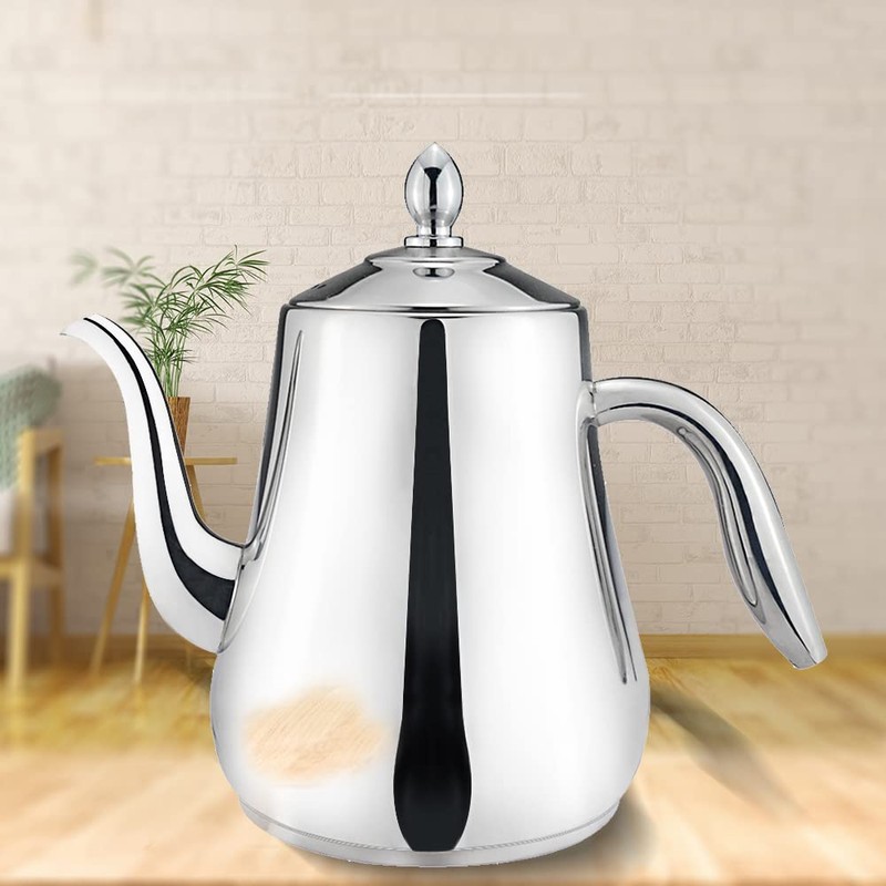 SANQIAHOME 1750 ml Teteras de Acero Inoxidable con Colador o