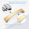 WEAVERBIRD 10 Pack Cabinet Handles Gold 3-3/4" Aluminum Alloy Drawer