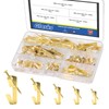 Glarks Picture Hangers with Nails, Gold Picture Hooks with Nails,