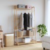 Heemab Clothes Rack with Shelves and Hanging Rod, Multifunctional Organizer