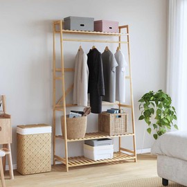 Heemab Clothes Rack with Shelves and Hanging Rod, Multifunctional Organizer for Home Use, 43.3"x15.7"x70.9"