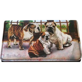 Bulldog Dog Wallet Designed by Ruth Maystead (4 1/4" x 7 1/4")