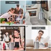 Stainless Steel Desktop Trash can Mini Storage Container Kitchen Makeup