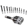 TINVHY 12-Pack Set 3 Boring Head R8 Shank 3/4 Carbide