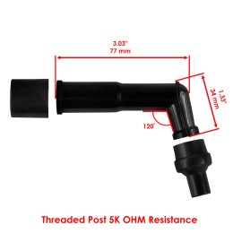 Caltric Spark Plug Boot Caps For Honda Shadow Phantom 750 VT750 2010-2024