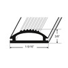  13524 Gray Vinyl Door Threshold Replacement Insert, 1-1/4 in.