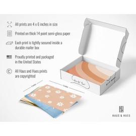 Haus and Hues Peach Photo Collage Kit for Wall Aesthetic - Set of 30 Collage Wall Kit Aesthetic Pictures for Wall Collage | Aesthetic Wall Collage Kit Aesthetic Room Decor for Teen Girls | 4" x 6" (Peach Set of 30)