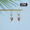 Rinhoo Unique Red Hummingbird Earrings Stud Hoop Drop Dangle Women