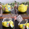 Japanese Tea Pot, Stylish Tableware, Kutani Pot, Yoshidaya Camellia and