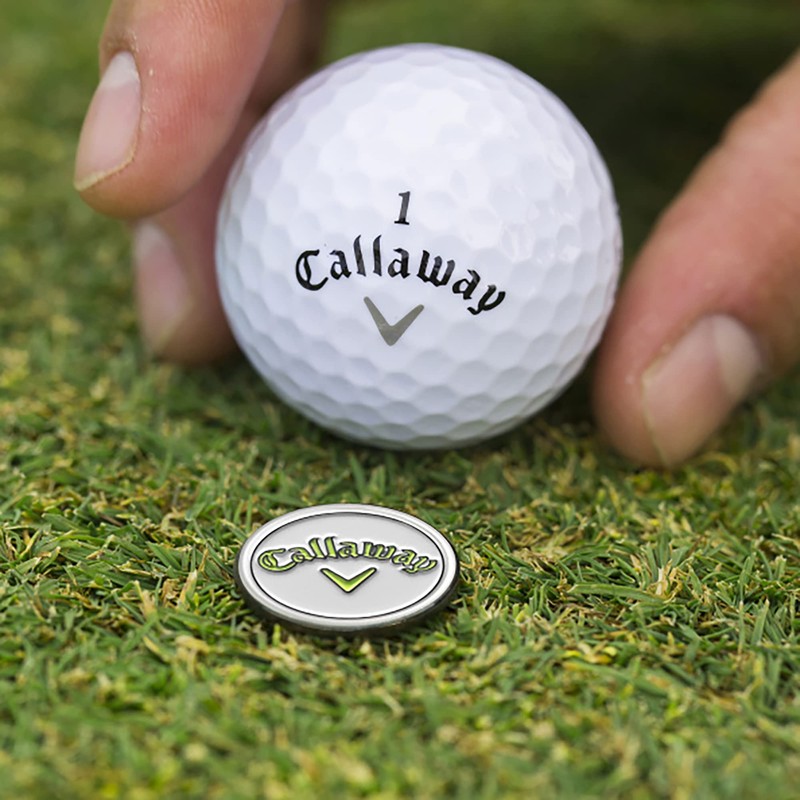 Callaway Golf Marker Magnetic Casino Chip Markers 2 Pack White