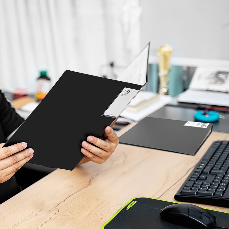 A4 Display Folders with 60 Pockets, Display Book Folders for