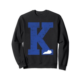 Vintage Blue Letter K Kentucky Sweatshirt