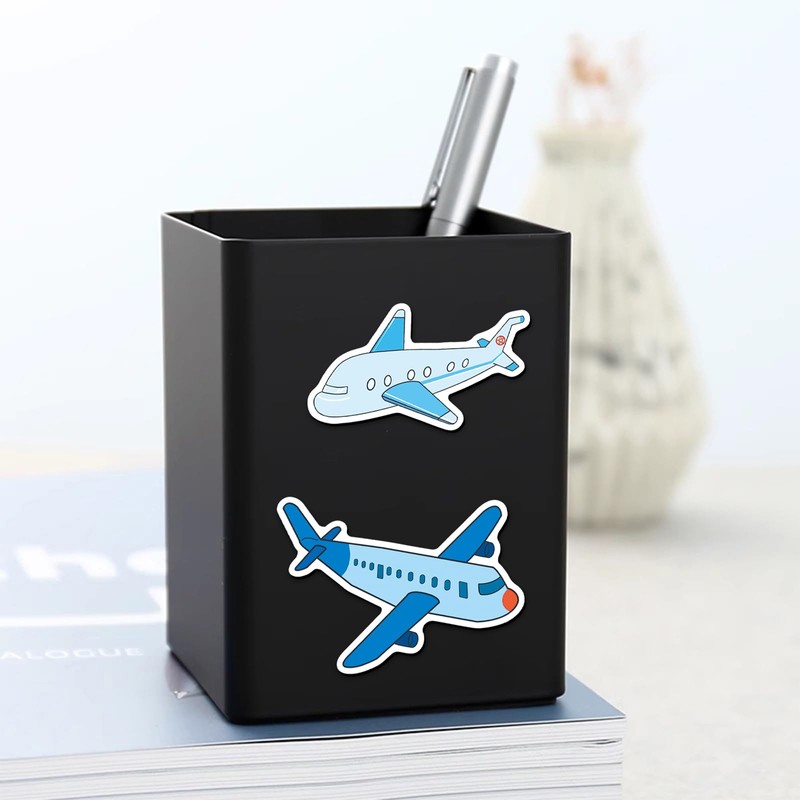 20 Pcs Cartoon Airplane Refrigerator Magnets, Thickened Cardstock Soft Magnet