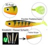 Rubber Fish Set with Glow Stick/Attractant/Rattle Channel 12 cm 20x