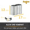 fuxton 25 x Professional Rope Clamps 6 mm Aluminium Choke