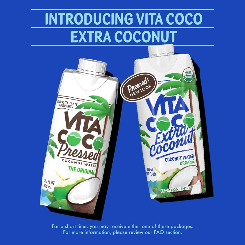 Vita Coco Organic Coconut Water, Extra Coconut | More "Coconutty