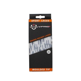 Vpro Hockey Laces Waxed, Hockey Skate Laces - One Pair - Size/Color Choice (72, 84, 96, 108, 120, 130), White, 72"