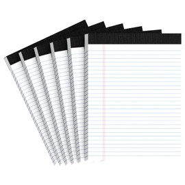 Legal Pads 8.5 X11, Narrow Ruled Notepads, 6 Pack, 50 Sheet/Pad, White Legal Pads, Tear Off Notepad, Perforated Writing Pad, Notebook Paper College Ruled, Notepads For Office Home School, Notepad