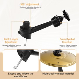 Car Cymbal Air Vent Mini Drum Crash Cymbal for Car Vent with Mini Drum Stick Keychain