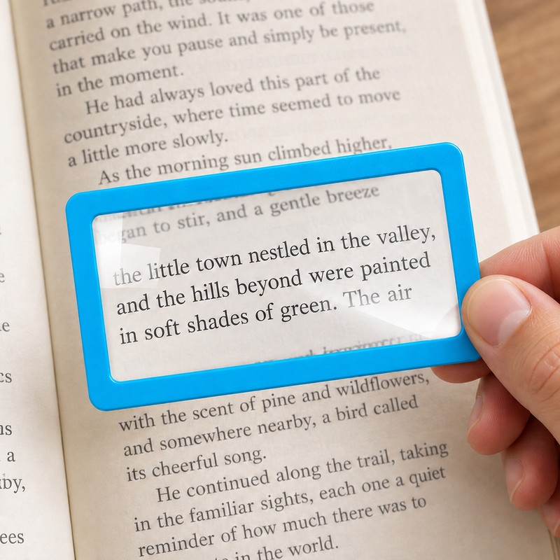 3X Pocket Sheet Magnifier – Ultra-Thin Portable Reading Magnifier for