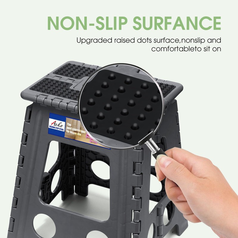 ACKO Folding Step Stool Foldable 16 Inch Stools for Adults