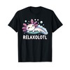 Relaxolotl Axolotl Lovers Cute Animals Relaxing Cute Axolotl T-Shirt, black