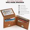 BULL GUARD Mens Leather Wallet Bifold with ID Window and