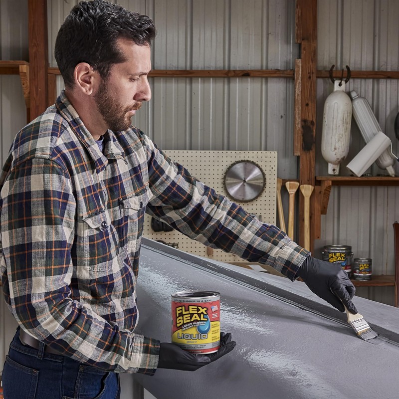 Flex Seal Liquid, Rubber Coating Sealant, Waterproof, Flexible, Breathable, and