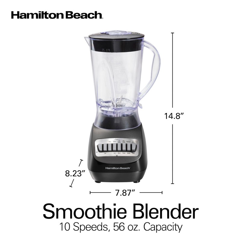 Hamilton Beach 56 Ounce 650W 10 Speed & Pulse Countertop