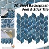 Tilingview 10 Pcs Leaf Design Peel and Stick for Kitchen