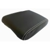 Kar Designers White Stitch Real Leather Center Console Lid Armrest