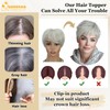 QUEENTAS Grey Hair Toppers for Women with Thinning Hair 360°3D