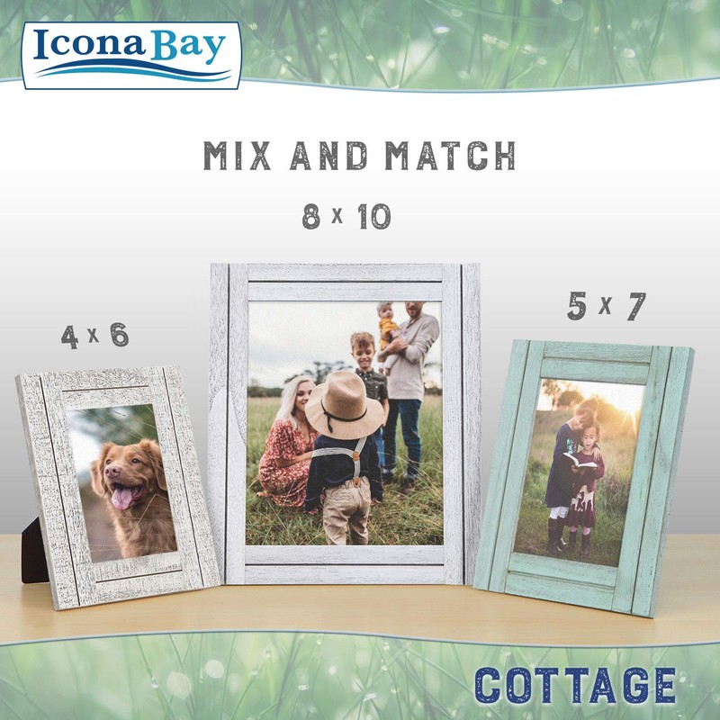 Icona Bay 4x6 (10x15 cm) Picture Frames (Farmhouse White, 6