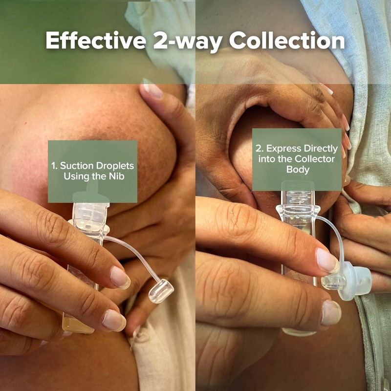 haakaa Colostrum Collector Kit Breast Milk Collector with Cotton Cloth